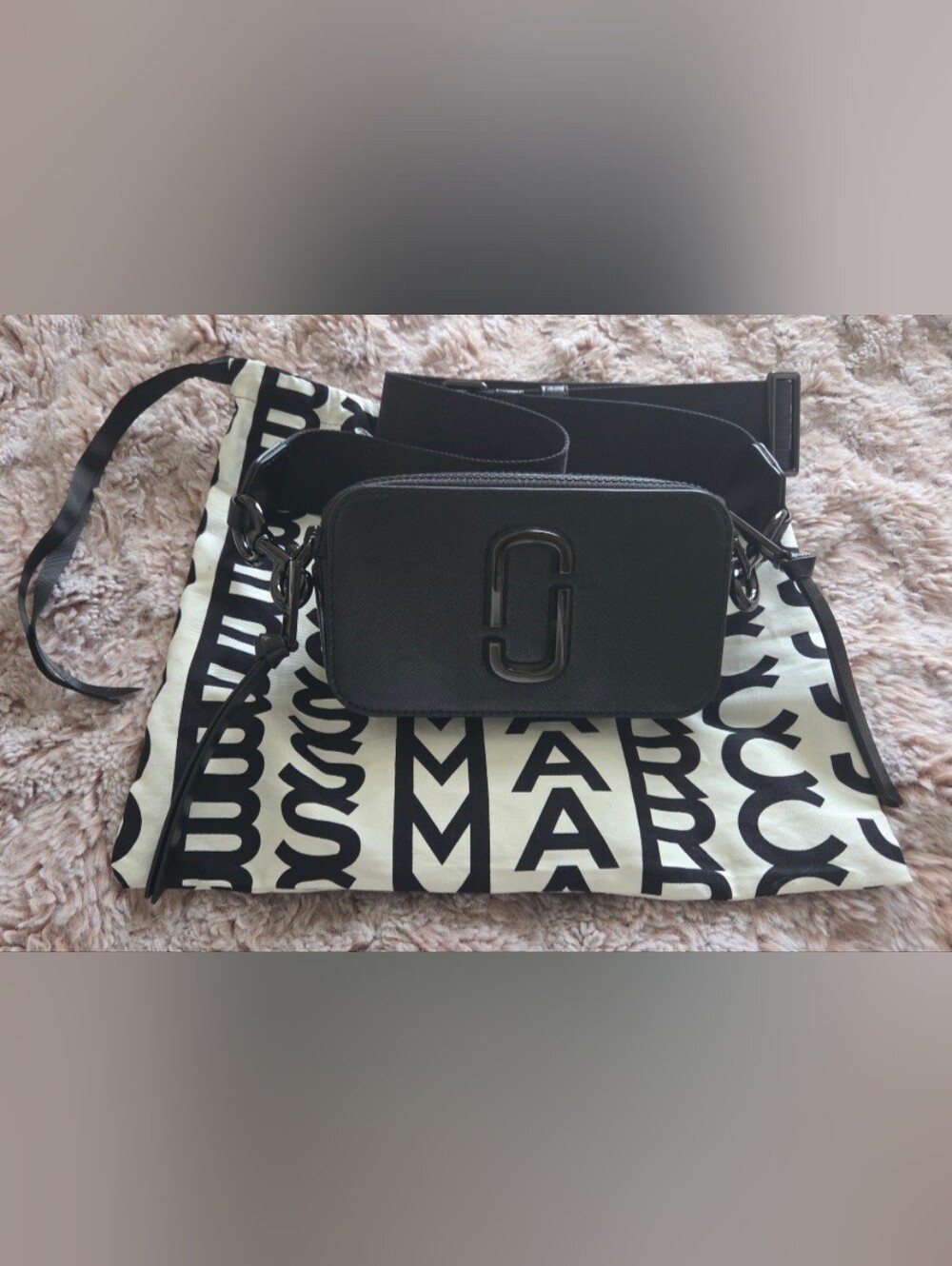 Marc Jacobs Black Double J Camera Bag